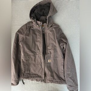 Carhartt grayish-purplish Snap Hooded Jacket XS